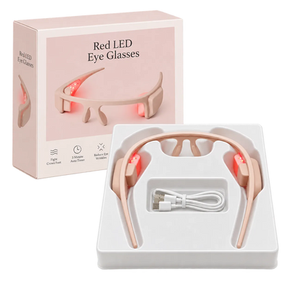 Gafas LED de luz roja para el contorno de ojos