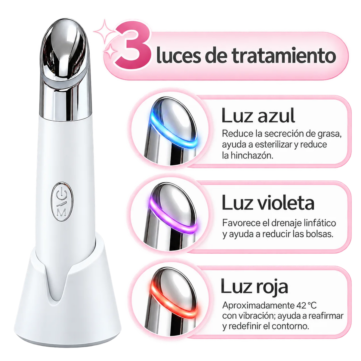 Masajeador de ojos con vibración