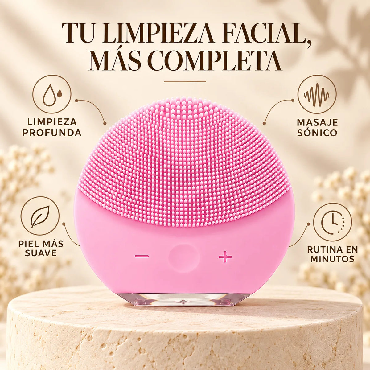 Cepillo exfoliante facial